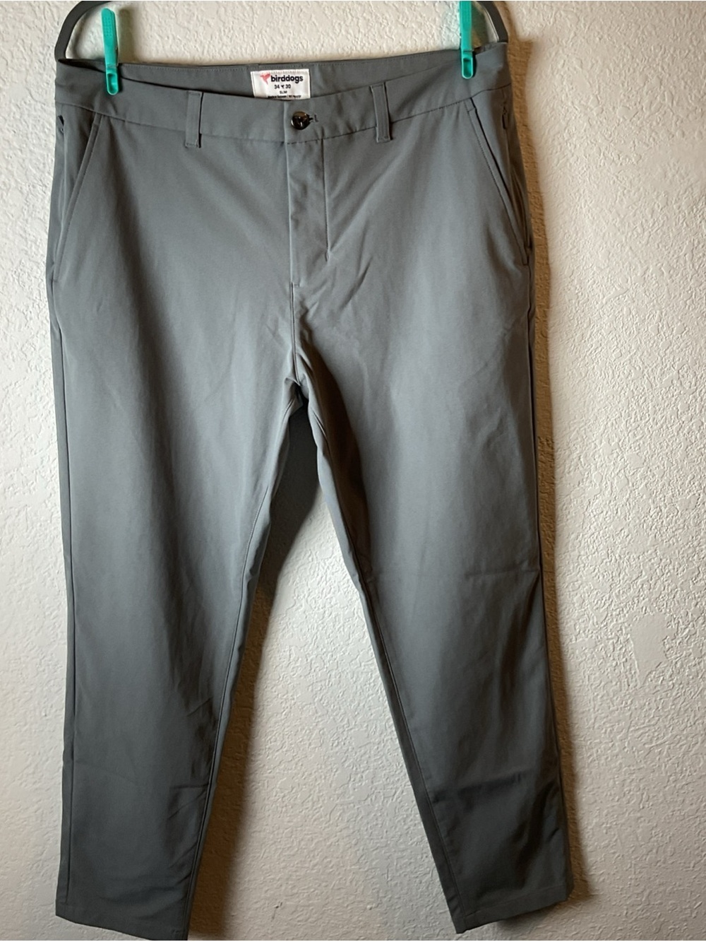 Birddogs Gray Slim Performance Chinos.